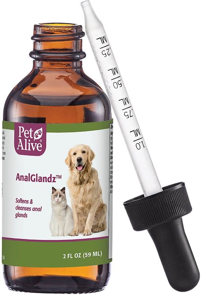 PetAlive AnalGlandz Anal Gland Health Dog & Cat Supplement, 2-oz bottle slide 1 of 2