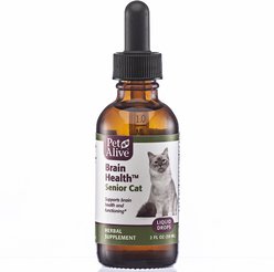 PetAlive Brain Health Senior Cat Supplement, 2-oz bottle