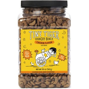 Tiny Tiger Crunchy Bunch Chicken Flavor Crunchy Cat Treats 20-oz tub