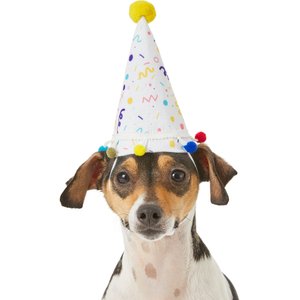 Frisco Confetti Dog & Cat Birthday Hat, Small/Medium