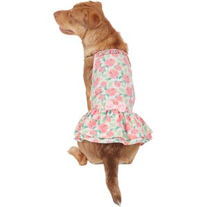 Frisco Pink Floral Dog & Cat Dress, Large