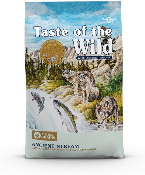 Taste of the Wild Ancient Stream Smoke-Flavored Salmon with Ancient Grains Dry Dog Food, 5-lb bag slide 1 of 9