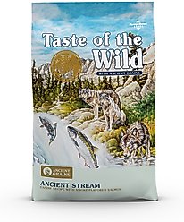 Taste of the Wild Ancient Stream Smoke-Flavored Salmon with Ancient Grains Dry Dog Food, 28-lb bag