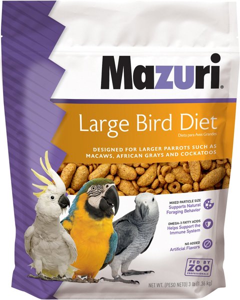 Mazuri Large Bird Food, 3-lb bag slide 1 of 8