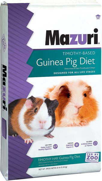 Mazuri Timothy-Based Guinea Pig Food, 25-lb bag slide 1 of 9