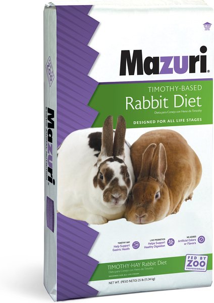Mazuri Timothy Based Rabbit Food, 25-lb bag slide 1 of 9