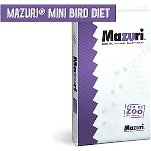 Mazuri Mini Bird Food, 25-lb bag