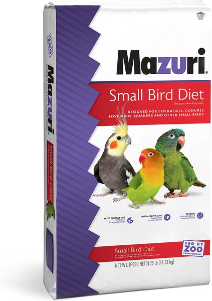 Mazuri Small Bird Food, 25-lb bag slide 1 of 9