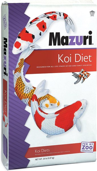 Mazuri Koi Pond Nuggets for Fish 6-12 Inches Food, 20-lb bag slide 1 of 6