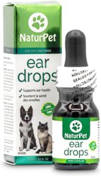 NaturPet Ear Drops Natural Remedy for Ear Infections for Dogs & Cats, 10-ml bottle