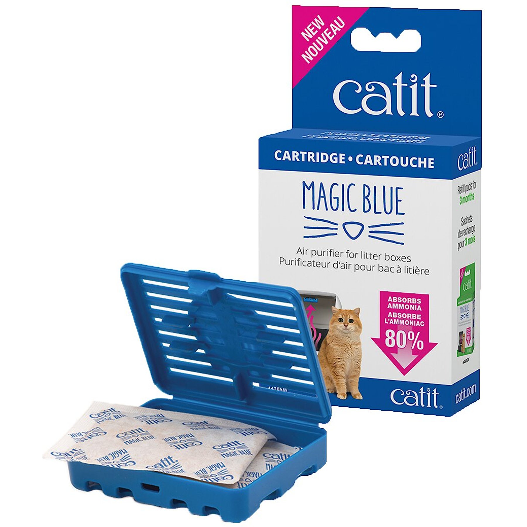 CATIT Litter Box Odor Reducing Cat Litter Pad, 2 count