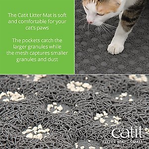 Catit Cat Litter Mat, Grey, Small
