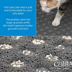 Catit Cat Litter Mat, Grey, Large slide 2 of 5