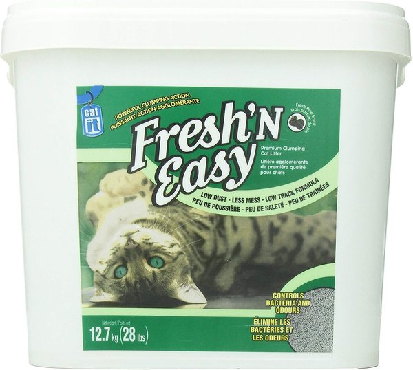 Discontinued CATIT Fresh Pine Scented Clumping Wood Cat Litter 28 lb box Chewy