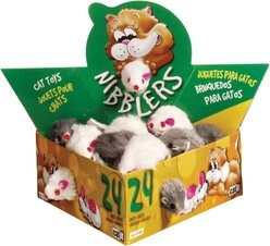 Catit Deluxe Fur Mouse Cat Toy, Small, 24 count