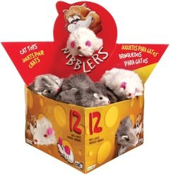 Catit Deluxe Fur Mouse Cat Toy, Large, 12 count