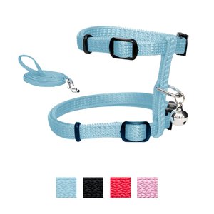 Catit Nylon Cat Harness & Leash, Blue, Small: 10 to 16-in chest