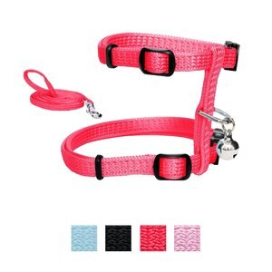 Catit Nylon Cat Harness & Leash, Red, Large: 14 to 24-in chest