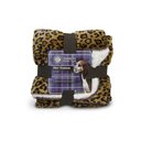 American Kennel Club AKC Animal Print Fleece Dog & Cat Blanket, Leopard