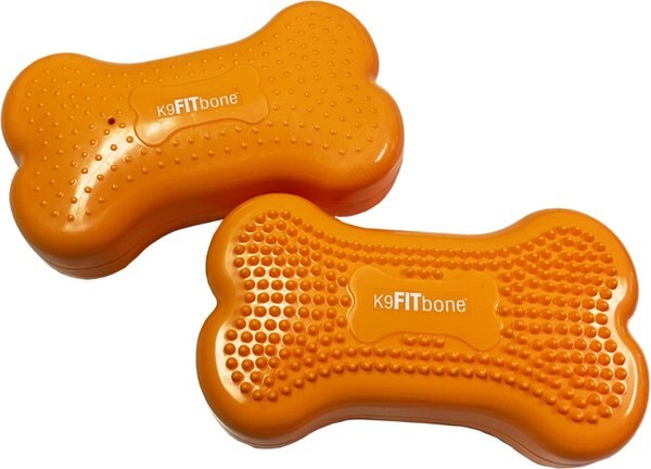 FitPAWS K9FITbone Dog Training Mini Regular Balancing Bone, Mango, 2 count slide 1 of 4