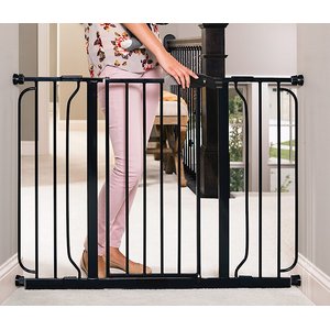 Regalo Pet Products Easy Step Extra Wide Dog Gate, 49-in, Black