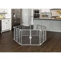 Regalo Pet Products 2-in-1 Play Yard & Safety Dog Gate, Gray