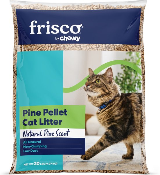 Frisco Pine Pellet Unscented Non-Clumping Wood Cat Litter, 20-lb bag slide 1 of 8