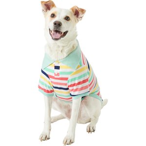 Frisco Striped Dog & Cat Polo Shirt, X-Large, Spring Pastels