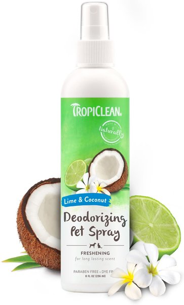 TropiClean Lime & Coconut Deodorizing Dog & Cat Spray, 8-oz bottle slide 1 of 8