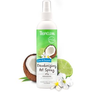 TropiClean Lime & Coconut Deodorizing Dog & Cat Spray, 8-oz bottle
