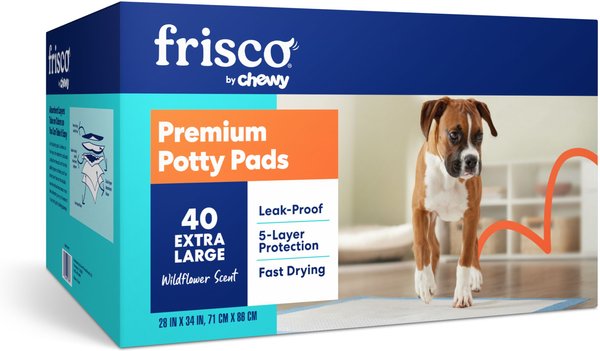 Frisco Extra Large Dog Training & Potty Pads, 28 x 34-in, Scented, 40 count slide 1 of 9