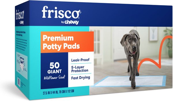 Frisco Giant Premium Dog Training & Potty Pads, 27.5 X 44-in, Scented 