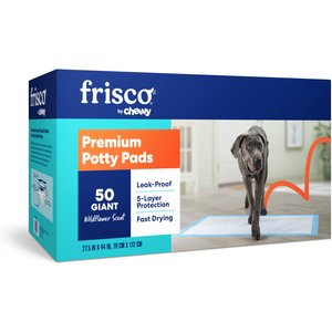 Frisco Giant Dog Training & Potty Pads, 27.5 x 44-in, Scented, 50 count