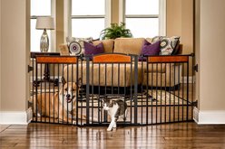 Carlson Pet Products Deluxe Flexi Dog Gate, 28-in