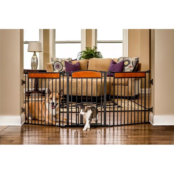 Out of Stock CARLSON PET PRODUCTS Deluxe Flexi Dog Gate, 28in