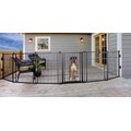 Carlson Pet Products Weatherproof Outdoor Super Wide Dog Gate, Black