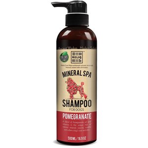 RELIQ Mineral Spa Pomegrante Pet Shampoo, 16.9-oz bottle