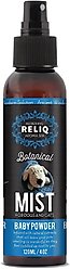 RELIQ Aroma SPA Botanical Mist Baby Powder Dog & Cat Spray, 4-oz bottle