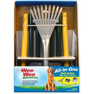 Wee-Wee All-in-One Rake, Spade & Pan Dog Waste Set, Large