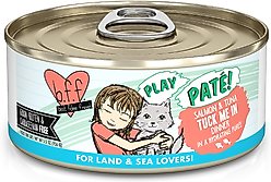 BFF Play Pate Lovers Salmon & Tuna Tuck Me In Wet Cat Food, 5.5-oz can, pack of 8