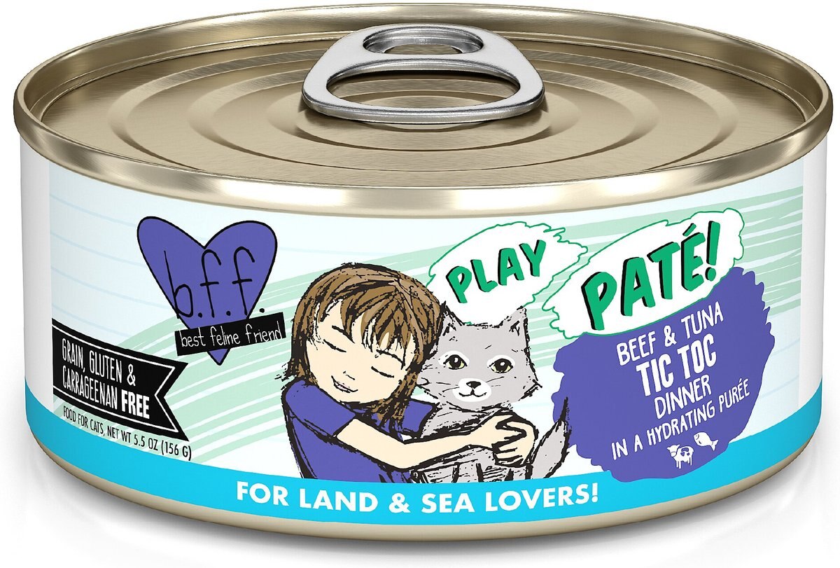 BFF Play Pate Lovers Beef & Tuna Tic Toc Wet Cat Food