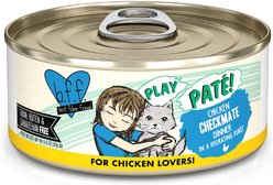 BFF Play Pate Lovers Chicken Checkmate Wet Cat Food, 5.5-oz can, pack of 8
