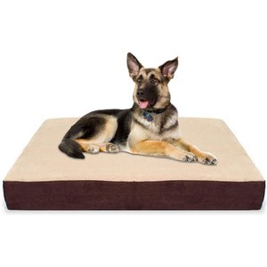 KOPEKS Waterproof Orthopedic Pillow Dog Bed w/Removable Cover, Brown, X-Large