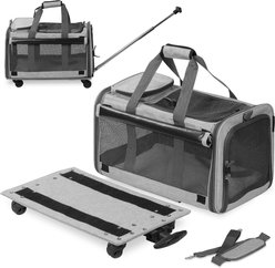 KOPEKS Detachable Wheel Dog & Cat Carrier Bag