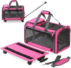 KOPEKS Detachable Wheel Dog & Cat Carrier Bag