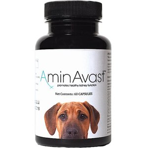 AminAvast Kidney Support Dog Supplement, 60 count