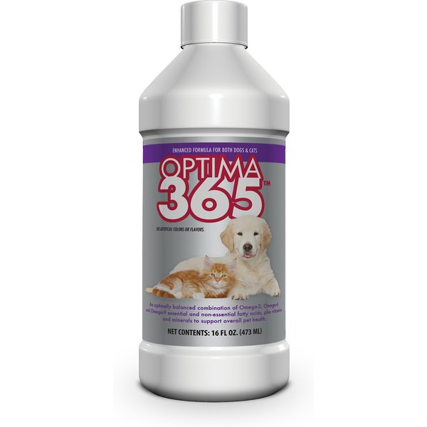 PRN Pharmacal Optima 365 Skin & Coat Cat Supplement, 16-oz bottle
