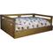 Show in main carousel: Iconic Pet Sassy Paws Wooden Sofa Cat & Dog Bed with Removable Cover, Rustic Brown, Medium slide 2 of 9