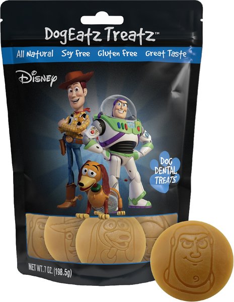 Team Treatz Disney DogEatz Toy Story Rawhide-Free Dental Dog Treats, 7-oz bag, count varies slide 1 of 7