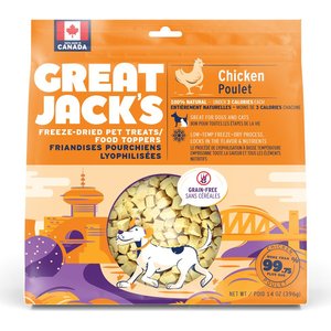 Great Jack's Freeze-Dried Raw Chicken Dog Treats, 14-oz bag